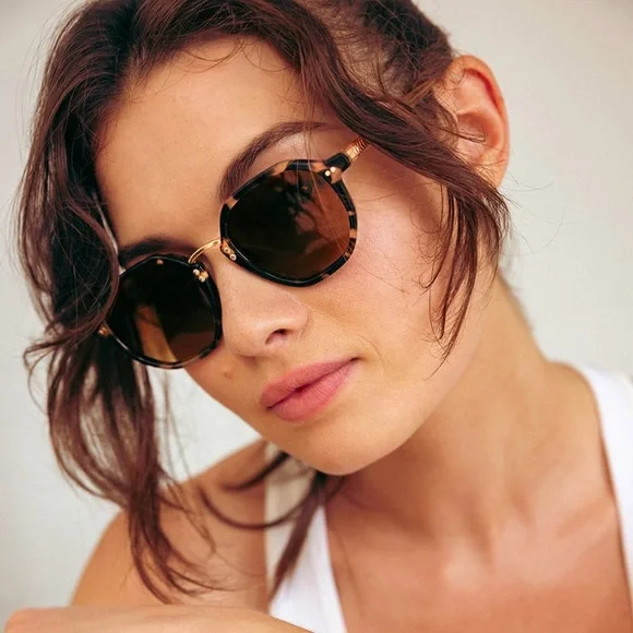 KREWE Dakota Iberia + Haze POLARIZED 18K Sunglasses - Picture 2 of 13